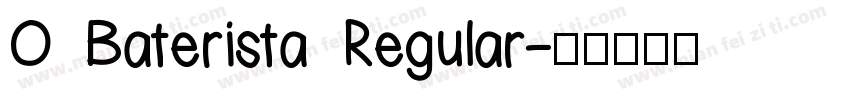 O Baterista Regular字体转换
